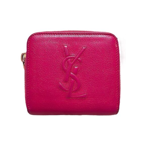 Yves Saint Laurent Handbags - Authentic Yves Saint Laurent Calfskin Belle French Wallet In Fuchsia